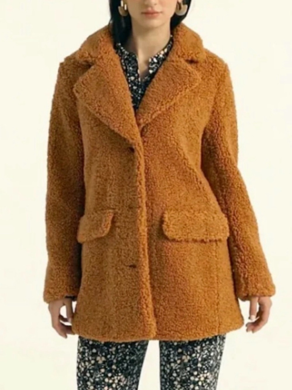 J Crew Teddy Sherpa Topcoat